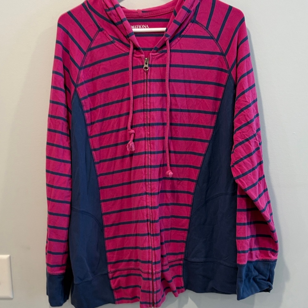 Merona Pink and Blue Striped Garment